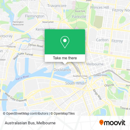 Mapa Australasian Bus