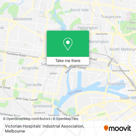 Victorian Hospitals' Industrial Association map