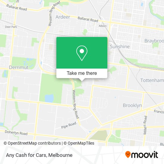 Any Cash for Cars map