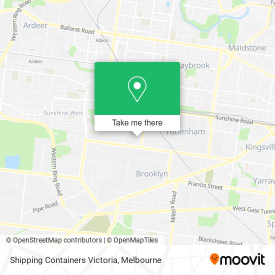 Shipping Containers Victoria map