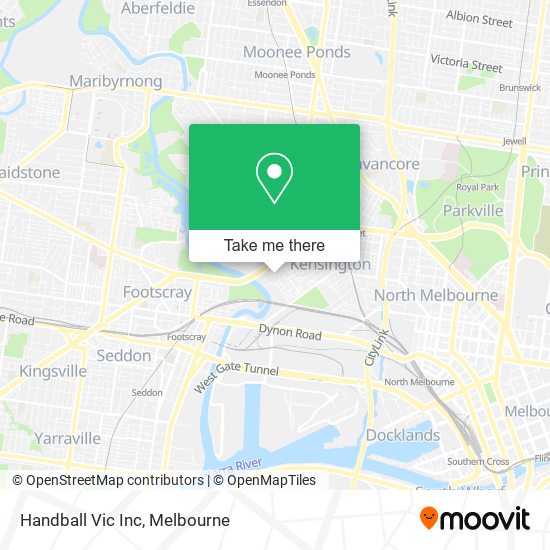Handball Vic Inc map