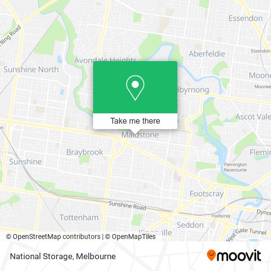 National Storage map