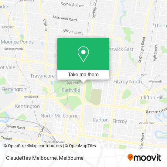 Claudettes Melbourne map