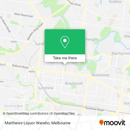 Matthews Liquor Wareho map