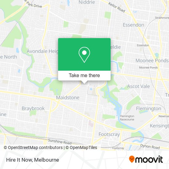 Hire It Now map