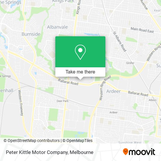 Peter Kittle Motor Company map