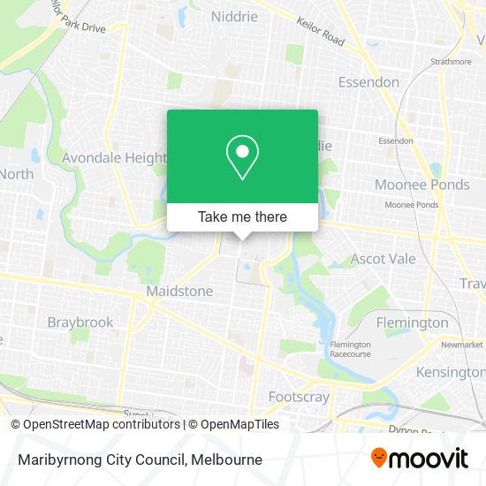 Mapa Maribyrnong City Council