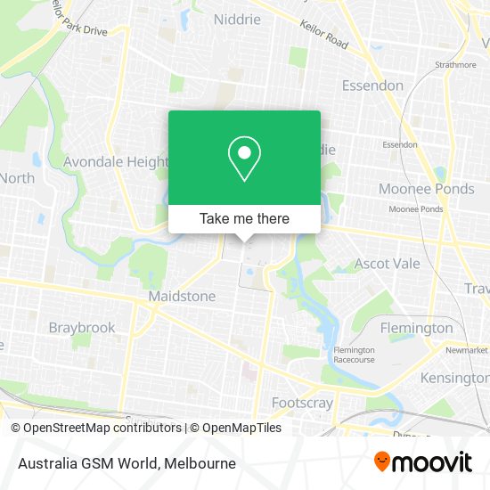 Mapa Australia GSM World