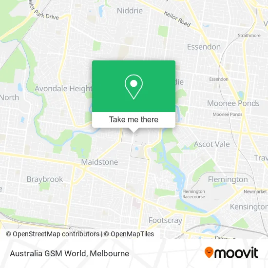 Australia GSM World map