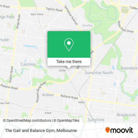 The Gait and Balance Gym map