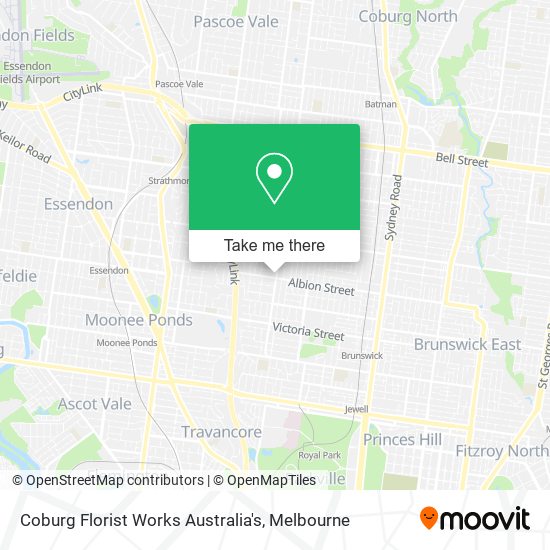 Coburg Florist Works Australia's map