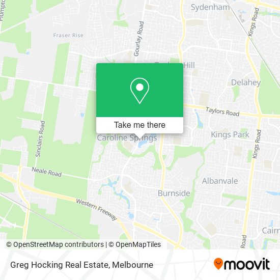 Greg Hocking Real Estate map