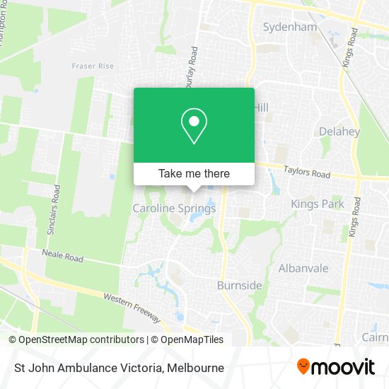 St John Ambulance Victoria map