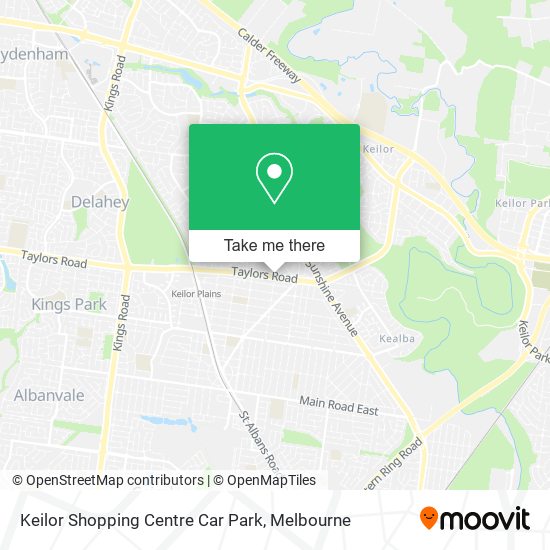 Keilor Shopping Centre Car Park map