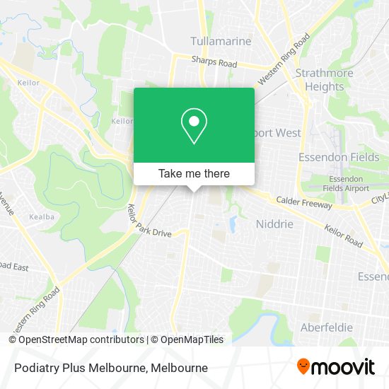 Mapa Podiatry Plus Melbourne