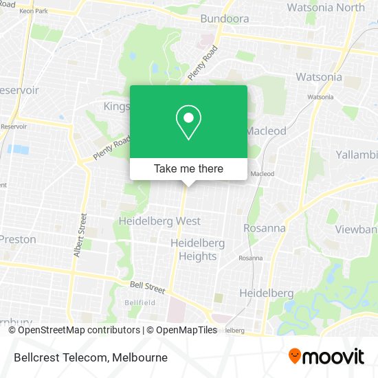 Bellcrest Telecom map