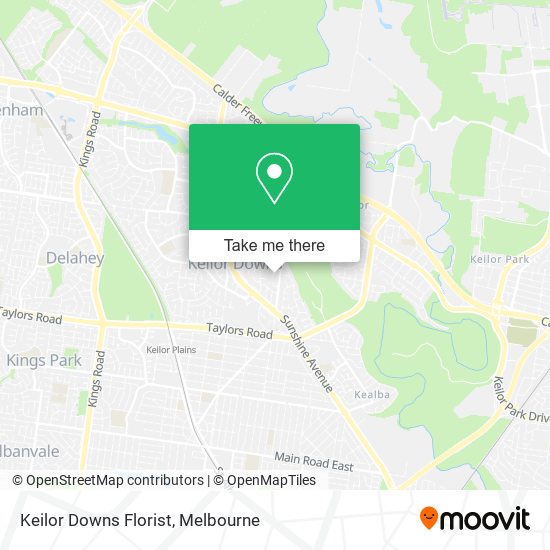 Keilor Downs Florist map