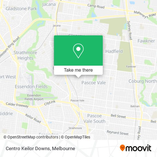 Centro Keilor Downs map