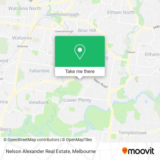 Nelson Alexander Real Estate map