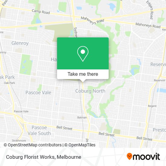 Coburg Florist Works map