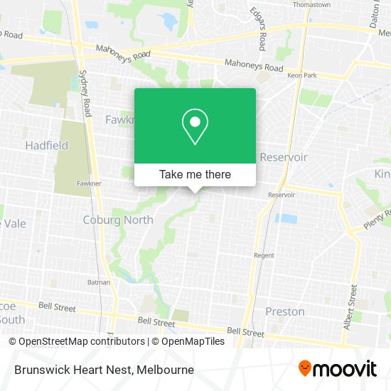 Brunswick Heart Nest map