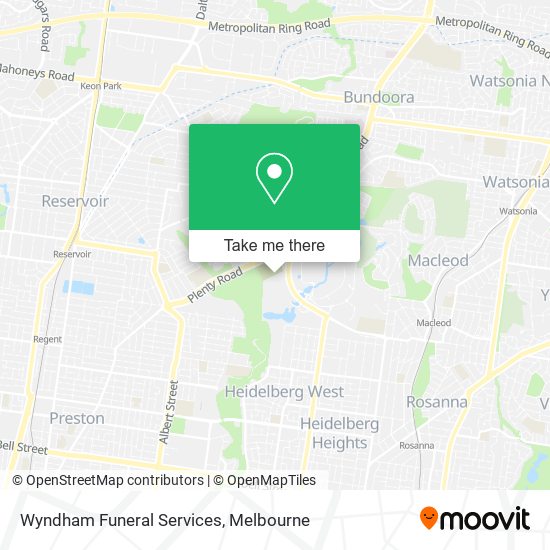 Wyndham Funeral Services map