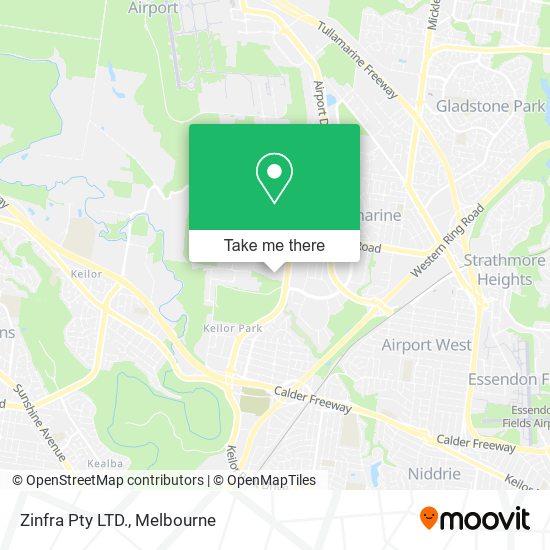 Zinfra Pty LTD. map