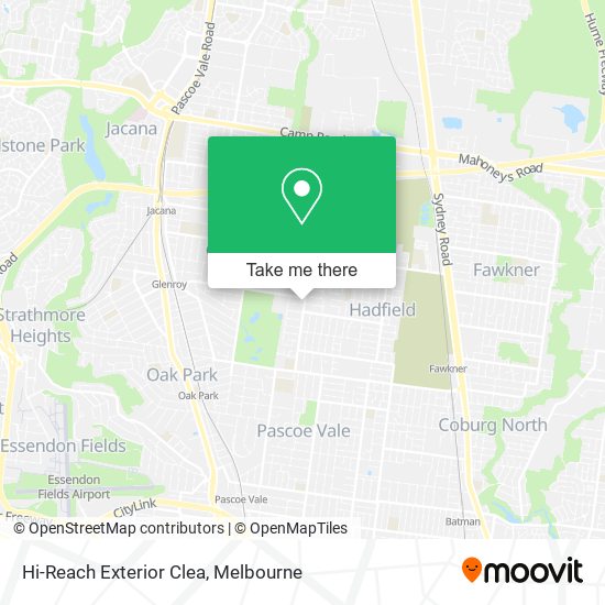 Hi-Reach Exterior Clea map