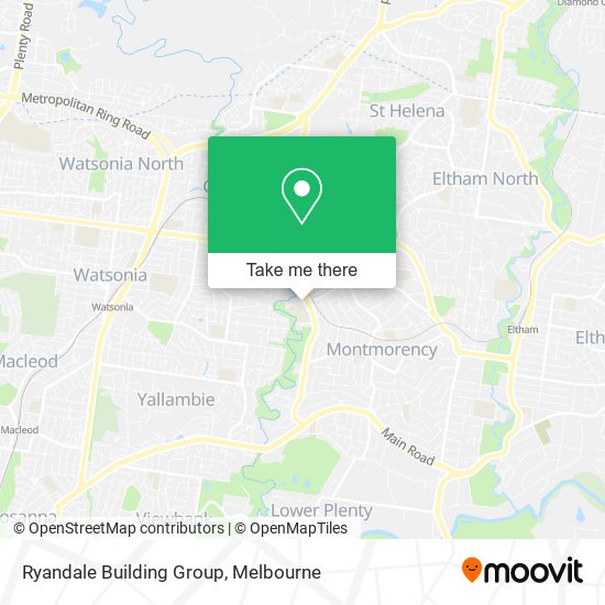 Ryandale Building Group map