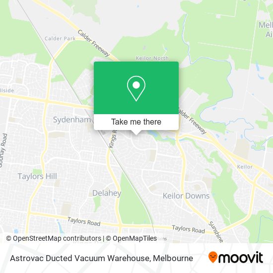 Astrovac Ducted Vacuum Warehouse map