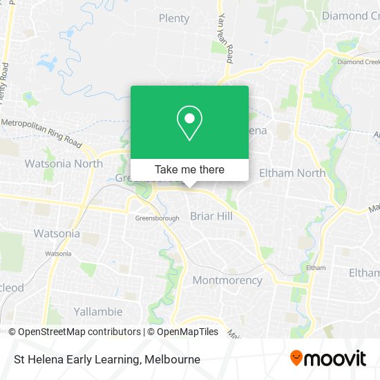 St Helena Early Learning map