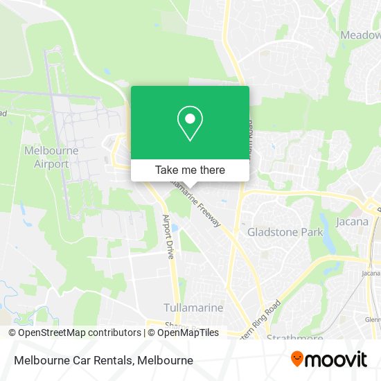 Mapa Melbourne Car Rentals