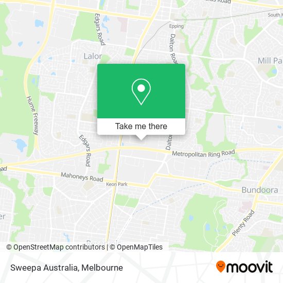 Sweepa Australia map