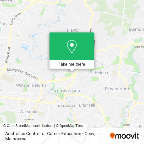 Australian Centre for Career Education - Ceav map