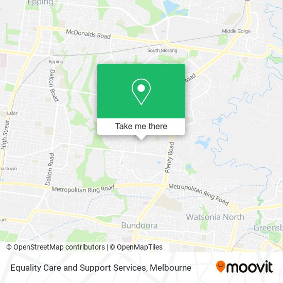 Equality Care and Support Services map