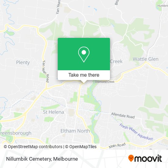 Nillumbik Cemetery map