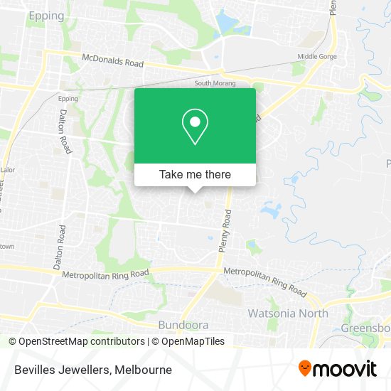 Bevilles Jewellers map