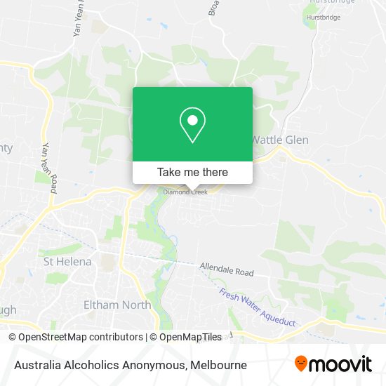 Australia Alcoholics Anonymous map