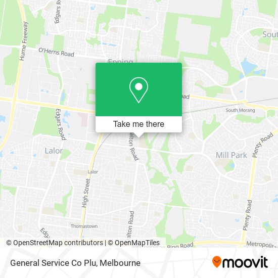 General Service Co Plu map