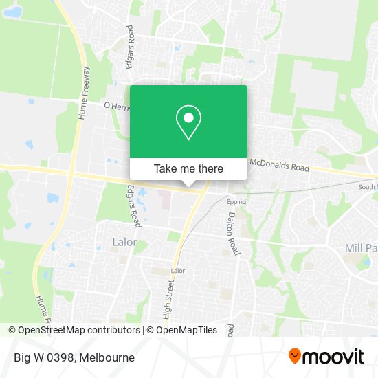 Big W 0398 map