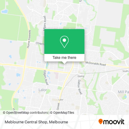 Meblourne Central Shop map