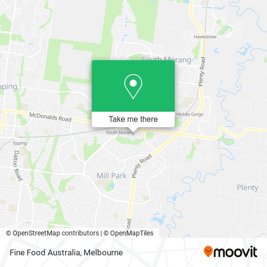 Mapa Fine Food Australia