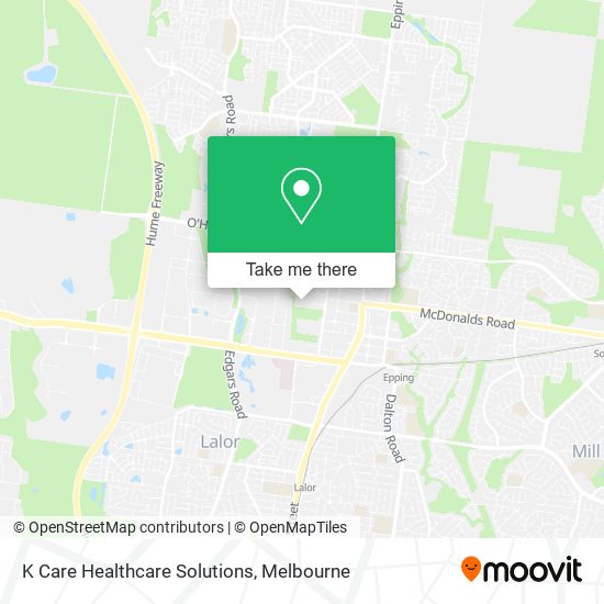 K Care Healthcare Solutions map
