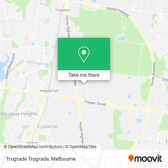 Trugrade Trugrade map