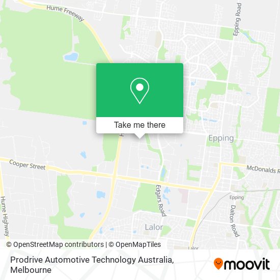 Mapa Prodrive Automotive Technology Australia