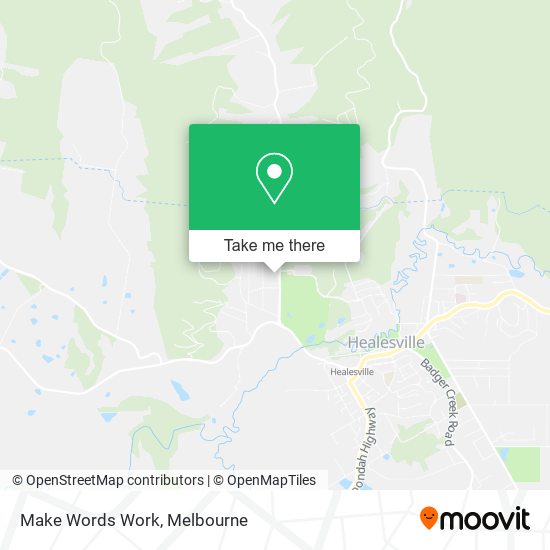 Make Words Work map