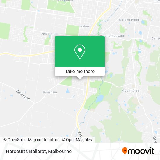 Harcourts Ballarat map