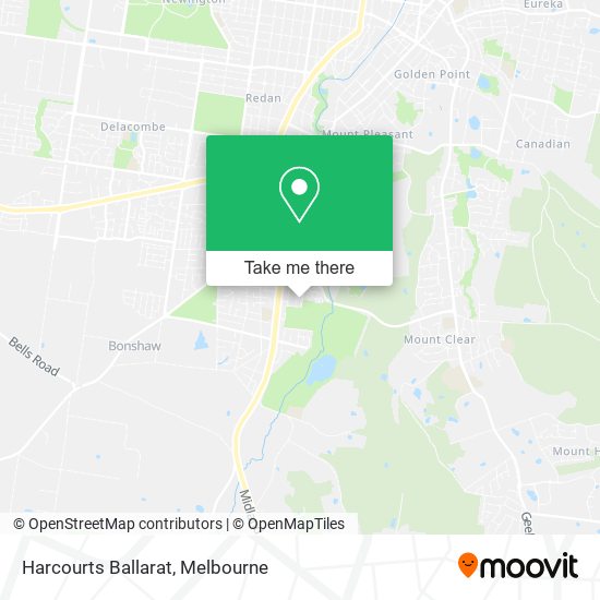 Harcourts Ballarat map