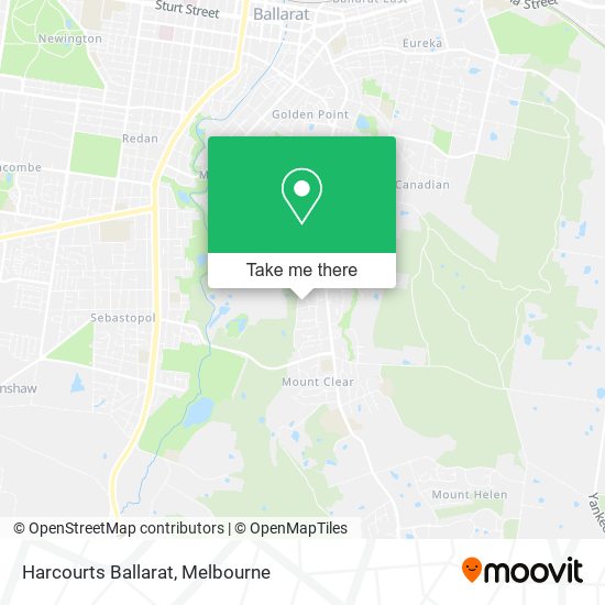 Harcourts Ballarat map