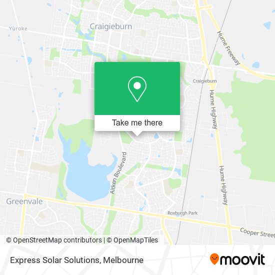 Express Solar Solutions map